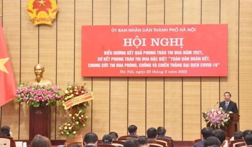 Hà Nội: Sơ kết phong trào thi đua phòng, chống và chiến thắng đại dịch Covid-19