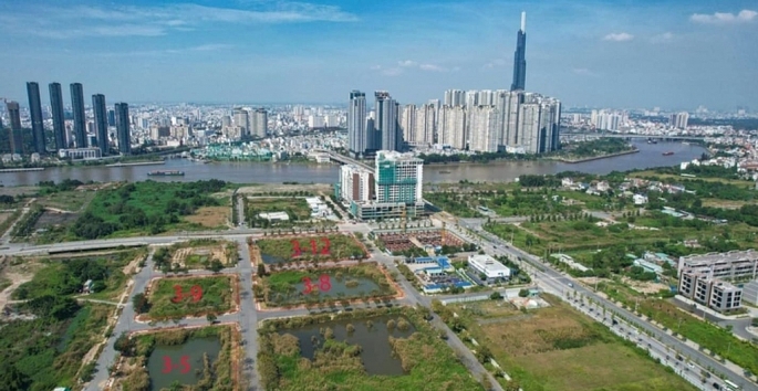 Công ty TNHH đầu tư bất động sản Ngôi Sao Việt thuộc Tập đoàn Tân Hoàng Minh trúng đấu giá lô đất số 3-12 (diện tích 10.059,7m2) đóng 24.500 tỉ đồng