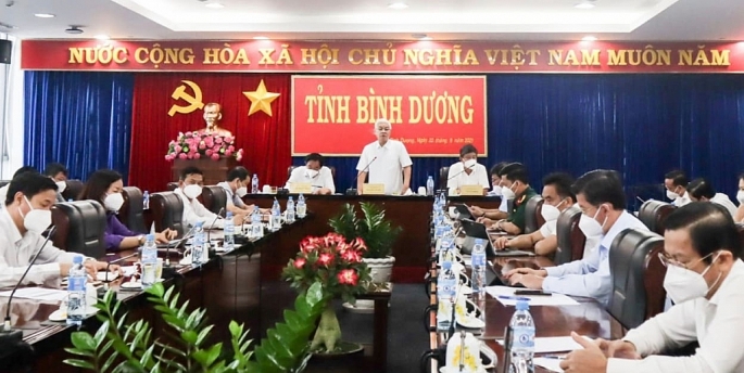 Ông Nguyễn Văn Lợi,  Bí thư Tỉnh ủy  phát biểu tại buổi họp
