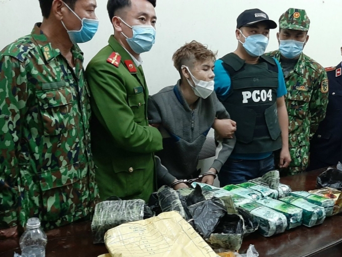 Phạm Văn Tăng bị bắt giữ cùng lượng lớn ma túy.