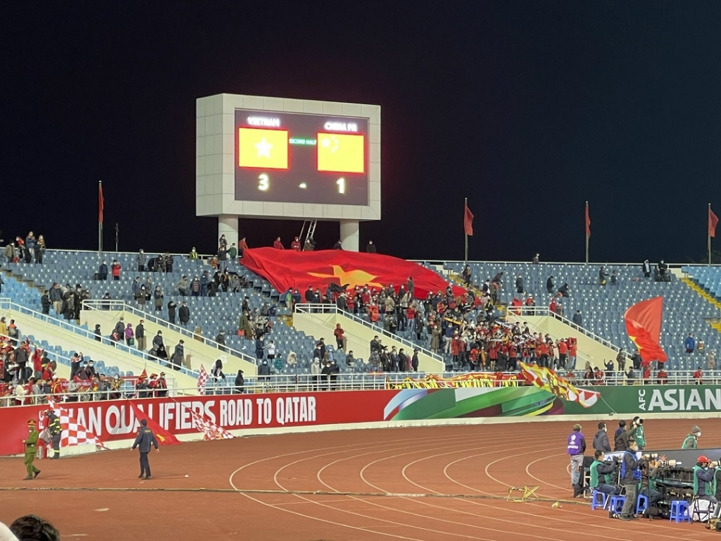 Bảo vệ an toàn trận bóng đá giữa Việt Nam - Trung Quốc