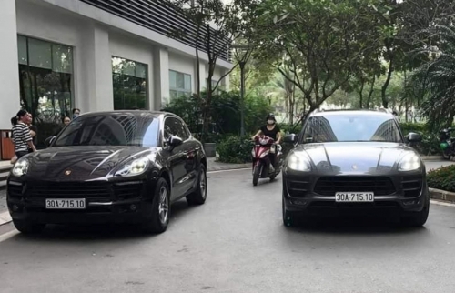 Tạm giữ hai ô tô Porsche trùng biển kiểm soát