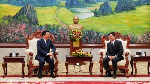Lãnh đạo Đảng, Nhà nước Lào tiếp Đoàn đại biểu cấp cao TP Hà Nội