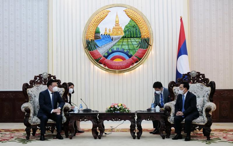 Lãnh đạo Đảng, Nhà nước Lào tiếp Đoàn đại biểu cấp cao TP Hà Nội