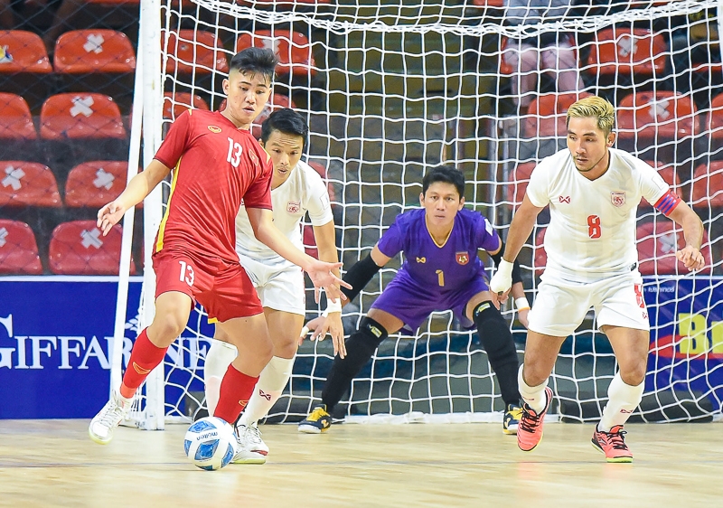 Đánh bại Myanmar sau loạt luân lưu, ĐT futsal Việt Nam giành vé dự VCK Futsal Châu Á 2022