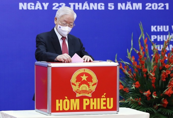 Tổng Bí thư Nguyễn Phú Trọng: Cuộc bầu cử có quy mô lớn nhất từ trước đến nay