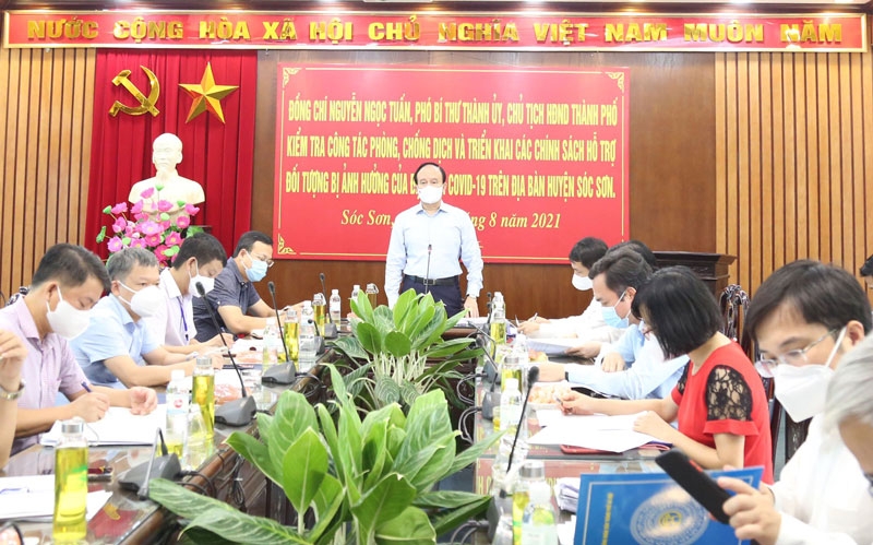 Chủ tịch HĐND TP Hà Nội Nguyễn Ngọc Tuấn: Tăng cường vai trò của các tổ Covid cộng đồng