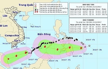 Xuất hiện cơn bão mới gần biển Đông, nguy cơ bão chồng bão