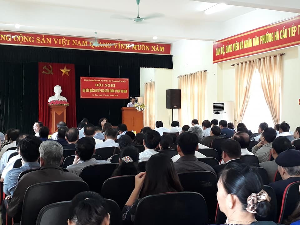 doan dai bieu quoc hoi tp ha noi tiep xuc cu tri quan ha dong