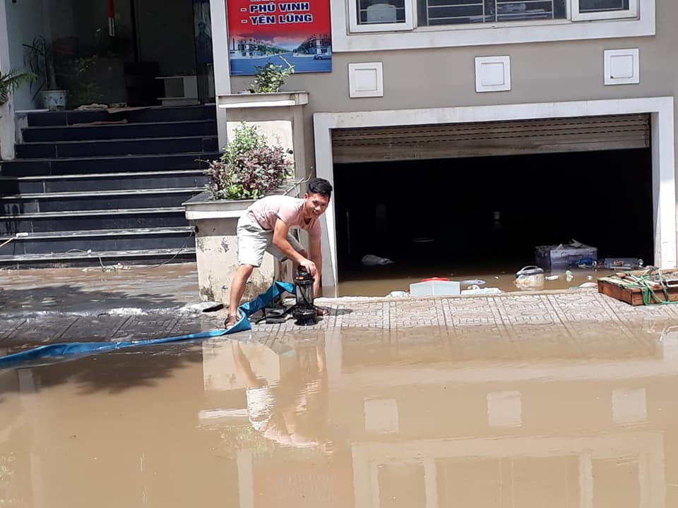 nuoc tran vao nhung can biet thu cao cap