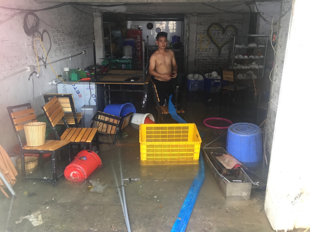 nuoc tran vao nhung can biet thu cao cap