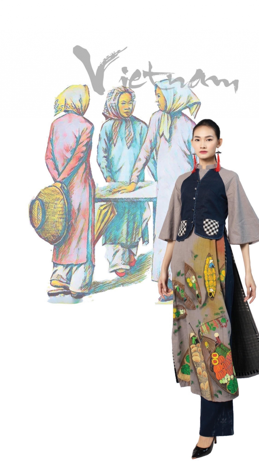 Thế giới trong áo dài Việt