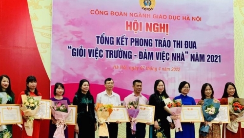 125 tập thể, cá nhân tiêu biểu được Công đoàn Ngành Giáo dục Thủ đô khen thưởng