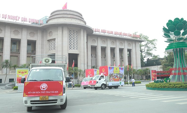 Sở Văn hóa và Thể thao Hà Nội ra quân tuyên truyền bầu cử và ứng xử văn minh