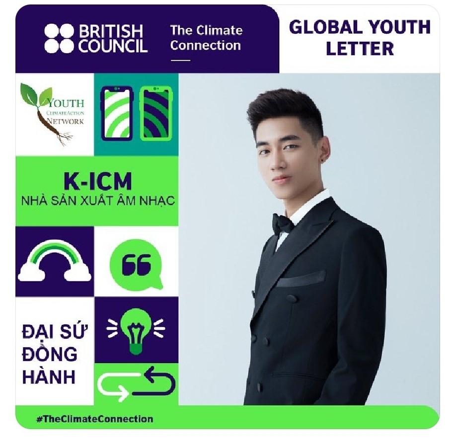 K-ICM trở thành đại sứ chương trình kêu gọi thanh niên hành động vì khí hậu