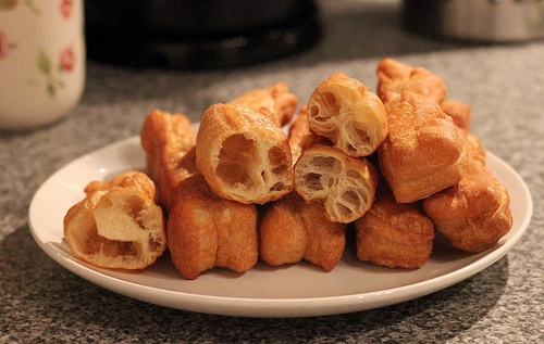 ghe nguoi voi mon quay duoc lam bang bot khai