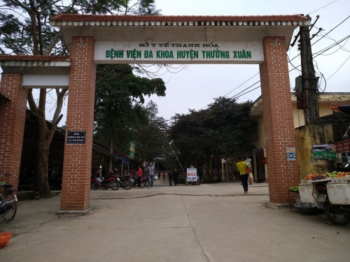 Bệnh viện Đa khoa huyện Thường Xuân nơi phát hiện ra ca bệnh nhiễm Covid 19