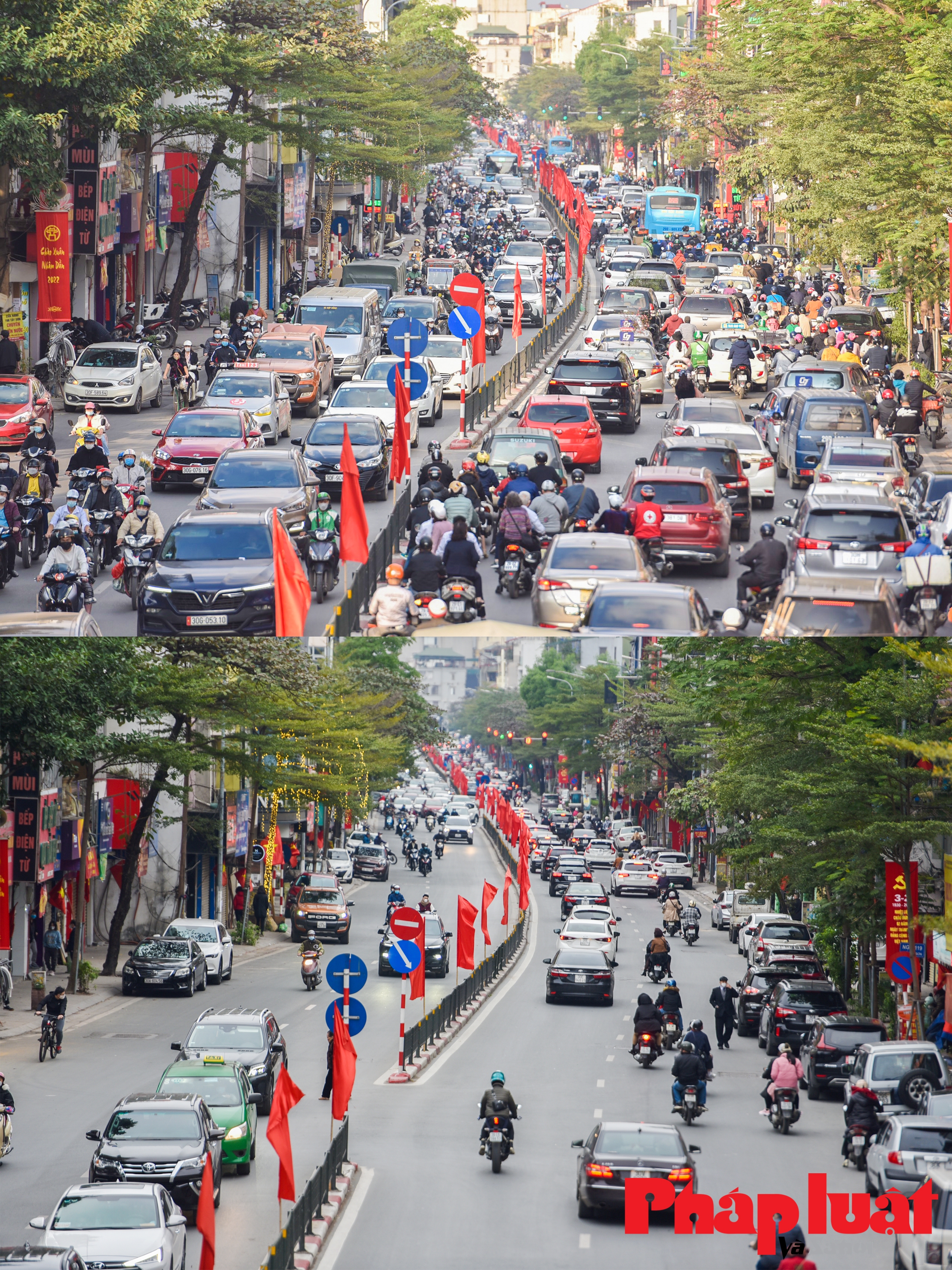 Sự khác biệt của giao thông Hà Nội những ngày trước và trong Tết