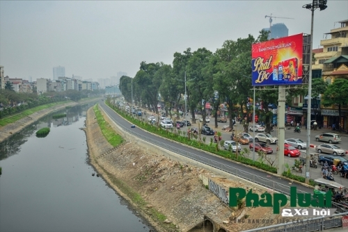 Con đường bộ hành và xe đạp dài 3km cạnh sông Tô Lịch sắp hoàn thành