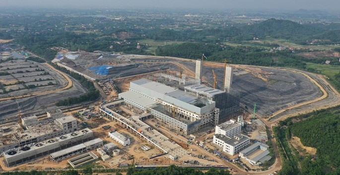 Nhà máy điện rác Sóc Sơn là một trong những dự án trọng điểm về xử lý chất thải của TP Hà Nội.