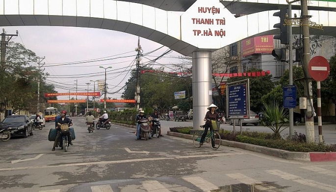 ha noi duyet chi gioi duong do tuyen duong dong my huyen thanh tri