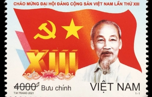 Phát hành bộ tem đặc biệt chào mừng Đại hội XIII của Đảng