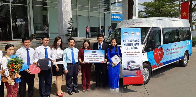 Vinamilk tặng xe hiến máu 1 tỷ đồng cho Trung tâm hiến máu nhân đạo TP.HCM vinamilk tang xe hien mau 1 ty dong cho trung tam hien mau nhan dao tphcm