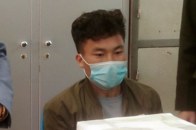 Sùng A Lù tại cơ quan Công an. Sùng A Lù tại cơ quan Công an.