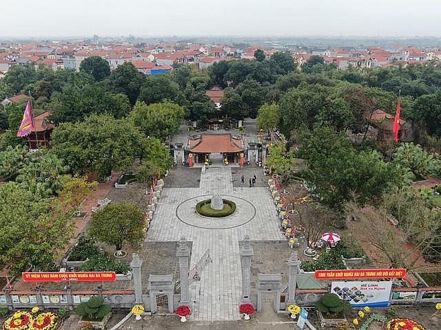 Đền thờ Hai Bà Trưng đã được Thủ tướng Chính phủ xếp hạng Di tích lịch sử Quốc gia đặc biệt năm 2013.