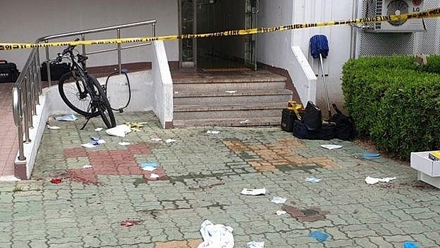 Đâm dao kinh hoàng trong chung cư, 18 người thương vong dam dao kinh hoang trong chung cu 18 nguoi thuong vong