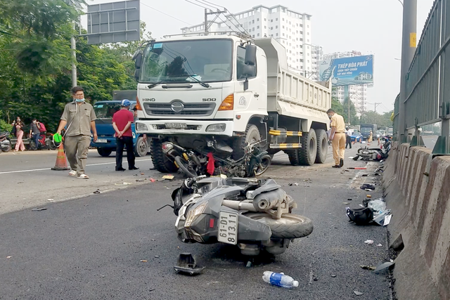 Hiện trường vụ tai nạn.