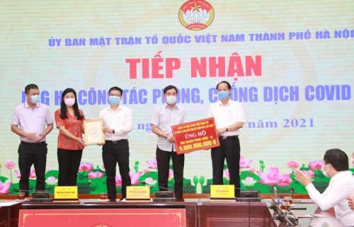 Hà Nội tiếp nhận hơn 26,7 tỷ đồng ủng hộ phòng, chống dịch Covid-19