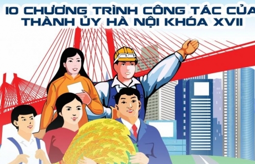 Đẩy mạnh tuyên truyền 10 chương trình công tác của Thành ủy Hà Nội khóa XVII