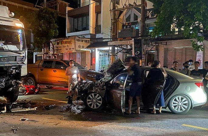 Hiện trường vụ tai nạn. Hiện trường vụ tai nạn.