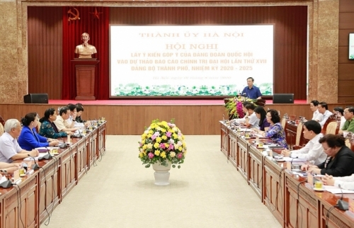 Đảng đoàn Quốc hội góp ý vào Dự thảo Văn kiện Đại hội lần thứ XVII Đảng bộ thành phố Hà Nội
