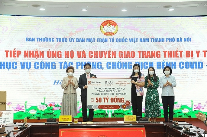 Ủy ban MTTQ Việt Nam TP Hà Nội đã tiếp nhận ủng hộ