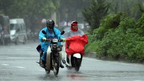 Bắc Bộ mưa rào và dông, nguy cơ sạt lở đất ở miền núi