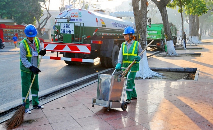 Hà Nội: Đảm bảo công tác vệ sinh, chiếu sáng phục vụ Đại hội XVII Đảng bộ Thành phố ha noi dam bao cong tac ve sinh chieu sang phuc vu dai hoi xvii dang bo thanh pho
