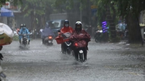 Bắc Bộ có mưa rào và dông, cục bộ mưa vừa, mưa to