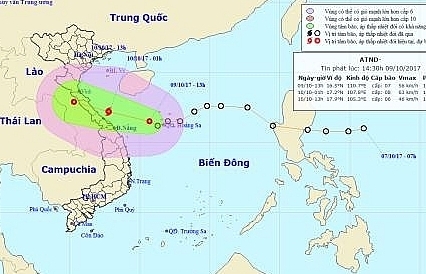 Áp thấp nhiệt đới mạnh cấp 7 có khả năng mạnh lên thành bão