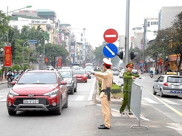 phan luong giao thong phuc vu dai hoi dai bieu lan thu xvii dang bo tp ha noi