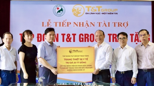 T&T Group tài trợ 20 tỷ đồng giúp Bệnh viện Đức Giang lập trung tâm ICU chống dịch COVID-19