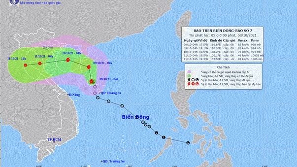 Áp thấp nhiệt đới trên Biển Đông đã mạnh lên thành bão