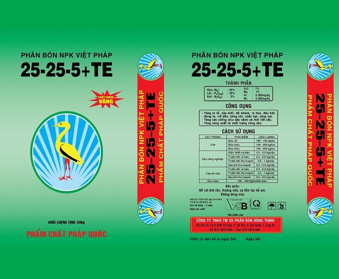 cong ty tnhh tm sx phan bon hung thinh luon lay chat luong san pham la hang dau