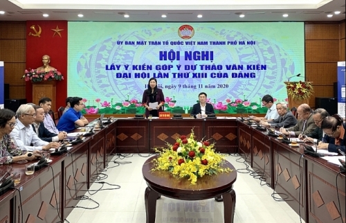 Ủy ban MTTQ Việt Nam TP Hà Nội lấy ý kiến góp ý Dự thảo văn kiện Đại hội lần thứ XIII của Đảng