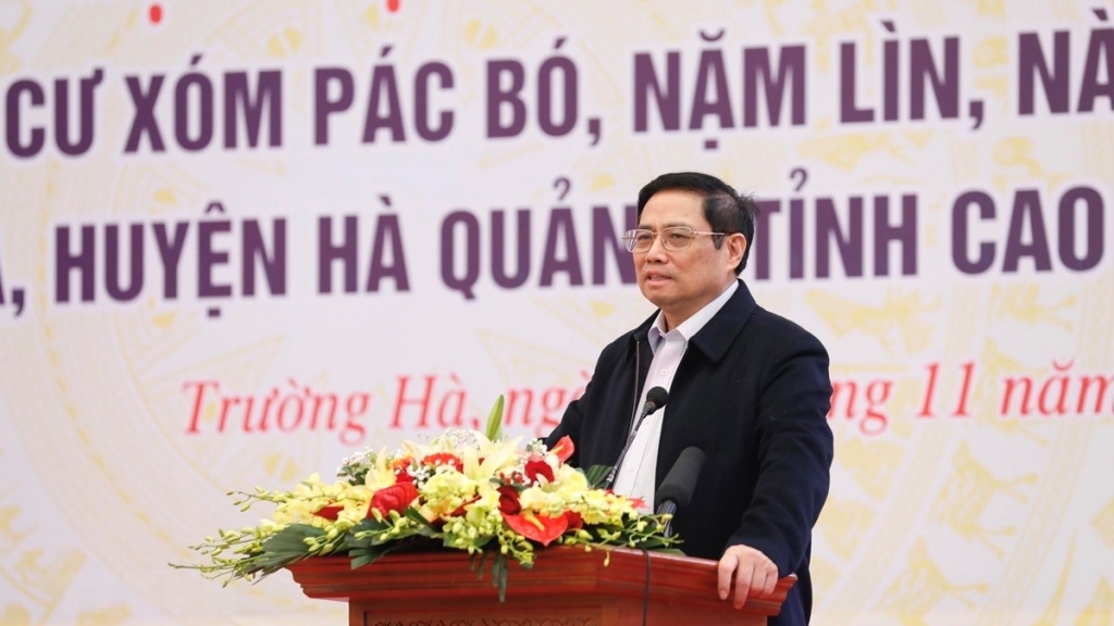 Thủ tướng dự Ngày hội Đại đoàn kết toàn dân tộc tại tỉnh Cao Bằng