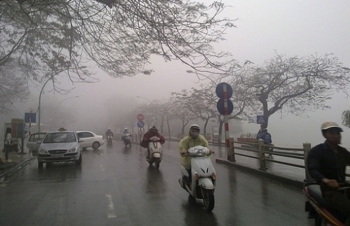 Bắc Bộ sáng sớm có sương mù, vùng núi có nơi dưới 10 độ C