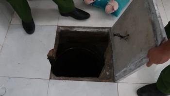 Đối tượng truy nã đào hầm trong phòng ngủ để lẩn trốn