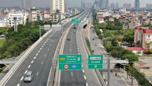 Hà Nội phân luồng giao thông Vành đai 3 trên cao đoạn Mai Dịch - Nam Thăng Long