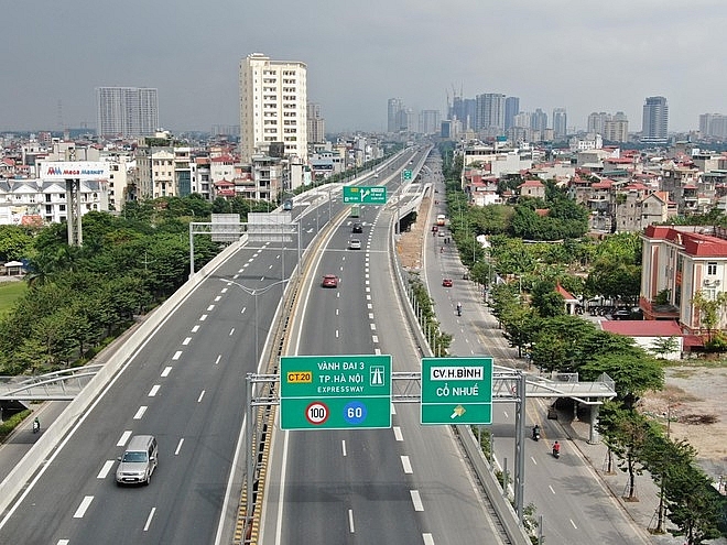 Hà Nội phân luồng giao thông Vành đai 3 trên cao đoạn Mai Dịch - Nam Thăng Long